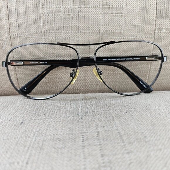 Kirkland Signature Men Eyeglasses MISSOULA Eye Wear Glasses Gunmetal 61[]13 140 - Picture 4 of 12